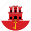 flag of gibraltar, gibraltar, gibraltar&#x27;s circled flag, gibraltar&#x27;s flag 