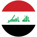 flag of iraq, iraq, iraq's circled flag, iraq's flag 