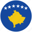 flag of kosovo, kosovo, kosovo&#x27;s circled flag, kosovo&#x27;s flag 