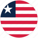 flag of liberia, leberia's circled flag, leberia's flag, liberia 