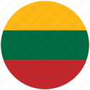 flag of lithuania, lithuania, lithuania's circled flag, lithuania's flag 