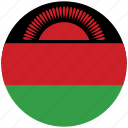 flag of malawi, malawi, malawi's circled flag, malawi's flag 