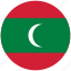 flag of maldives, maldives, maldives&#x27;s circled flag, maldives&#x27;s flag 