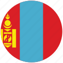 flag of mongolia, mongolia, mongolia's circled flag, mongolia's flag 