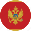flag of montenegro, montenegro, montenegro&#x27;s circled flag, montenegro&#x27;s flag 