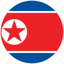 flag of north korea, north korea, north korea's circled flag, north korea's flag 