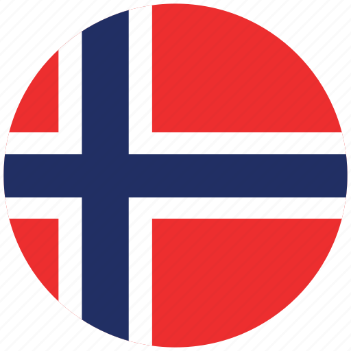 Flag of norway, norway, norway's circled flag, norway's flag icon - Download on Iconfinder