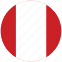flag of peru, peru, peru's circled flag, peru's flag 