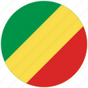 flag of republic of congo, republic of congo, republic of congo's circled flag, republic of congo's flag 