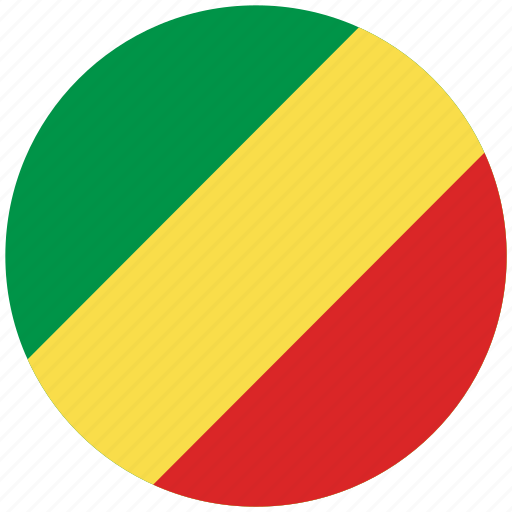 Flag of republic of congo, republic of congo, republic of congo's circled flag, republic of congo's flag icon - Download on Iconfinder