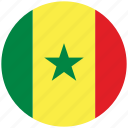 flag of senegal, senegal, senegal's circled flag, senegal's flag