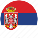 flag of serbia, serbia, serbia's circled flag, serbia's flag 