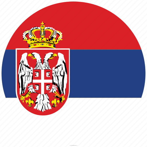 Flag of serbia, serbia, serbia's circled flag, serbia's flag icon - Download on Iconfinder