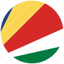 flag of seychelles, seychelles, seychelles&#x27;s circled flag, seychelles&#x27;s flag
