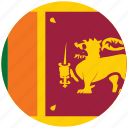 flag of sri lanka, sri lanka, sri lanka's circled flag, sri lanka's flag 