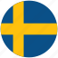 flag of sweden, sweden, sweden&#x27;s circled flag, sweden&#x27;s flag 