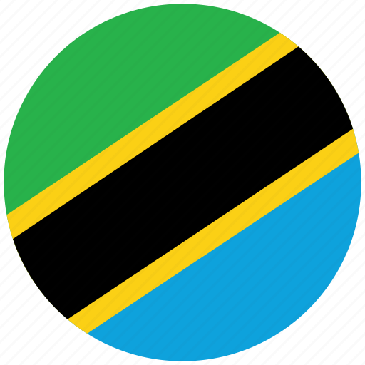Flag of tanzania, tanzania, tanzania's circled flag, tanzania's flag icon - Download on Iconfinder