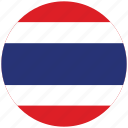 flag of thailand, thailand, thailand's circled flag, thailand's flag 