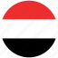 flag of yemen, yemen, yemen&#x27;s circled flag, yemen&#x27;s flag 
