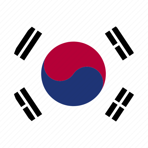 Flag, korea, korean, south, south korea icon - Download on Iconfinder