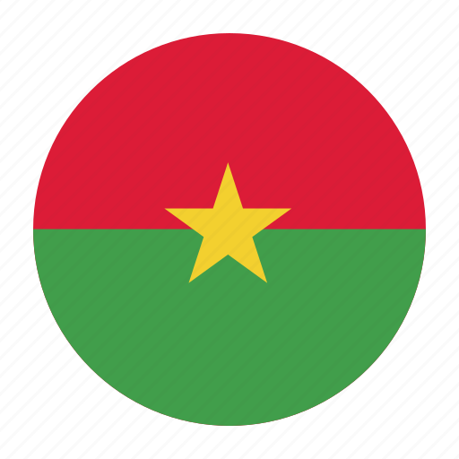 Africa, bfa, burkina, country, faso, flag, west icon - Download on Iconfinder