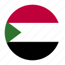 africa, country, flag, sdn, sudan, sudanese