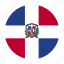 caribbean, country, dom, dominican, flag, republic 
