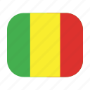 world, flags, flag, national, country, mali 