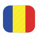 world, flags, flag, romania, national, country, chad 