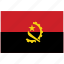 angola, angola's flag, angola's square flag, flag of angola 