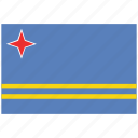aruba, aruba&#x27;s flag, aruba&#x27;s square flag, flag of aruba