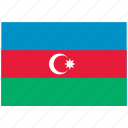azerbaijan, azerbaijan&#x27;s flag, azerbaijan&#x27;s square flag, flag of azerbaijan