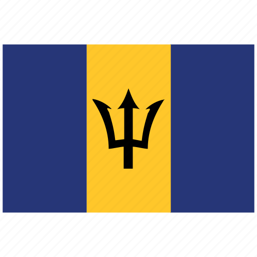 Barbados, barbados's flag, barbados's square flag, flag of barbados icon - Download on Iconfinder