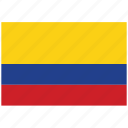 columbia, columbia's flag, columbia's square flag, flag of columbia 