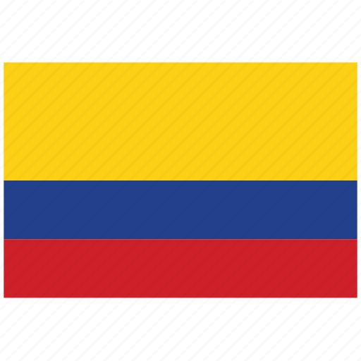 Columbia, columbia's flag, columbia's square flag, flag of columbia icon - Download on Iconfinder