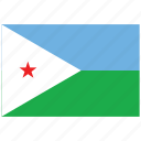 djibouti, djibouti&#x27;s flag, djibouti&#x27;s square flag, flag of djibouti