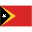 east timor, east timor's flag, east timor's square flag, flag of east timor 
