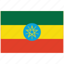 ethiopia, ethiopia&#x27;s flag, ethiopia&#x27;s square flag, flag of ethiopia