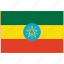 ethiopia, ethiopia's flag, ethiopia's square flag, flag of ethiopia 