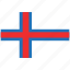 faroe island, faroe island's flag, faroe island's square flag, flag of faroe island 