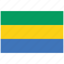 flag of gabon, gabon, gabon&#x27;s flag, gabon&#x27;s square flag
