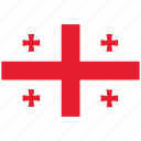 flag of georgia, georgia, georgia&#x27;s flag, georgia&#x27;s square flag