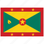 flag of grenada, grenada, grenada&#x27;s flag, grenada&#x27;s square flag 