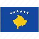 flag of kosovo, kosovo, kosovo's flag, kosovo's square flag 
