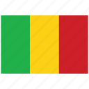 flag of mali, mali, mali's flag, mali's square flag 
