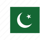 flag of pakistan, pakistan, pakistan's flag, pakistan's square flag 