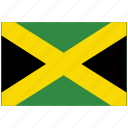 flag of jamaica, jamaica, jamaica&#x27;s flag, jamaica&#x27;s square flag