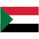 flag of sudan, sudan, sudan's flag, sudan's square flag