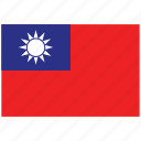 flag of taiwan, taiwan, taiwan's flag, taiwan's square flag 