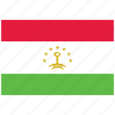 flag of tajikistan, tajikistan, tajikistan's flag, tajikistan's square flag 
